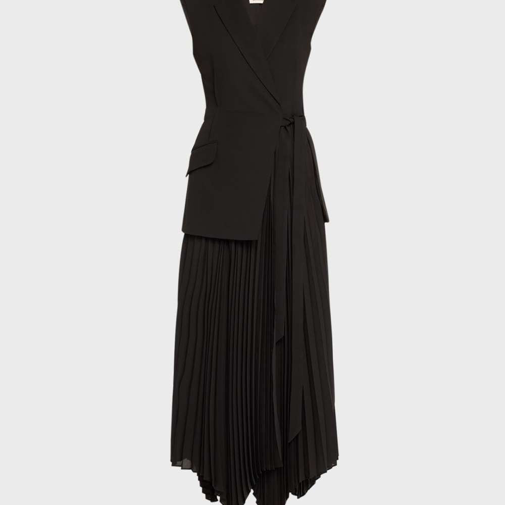 Chic Asymmetrical Black Dress (style of Simkhai). Size 0-2 (approx). Some snags